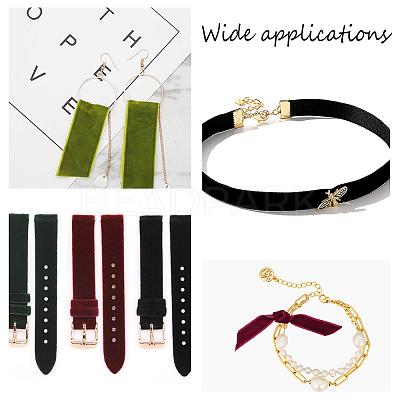 Velvet Ribbon SRIB-WH0006-18H-1