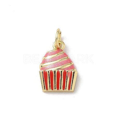 Brass Enamel Pendants KK-B155-05G-02-1