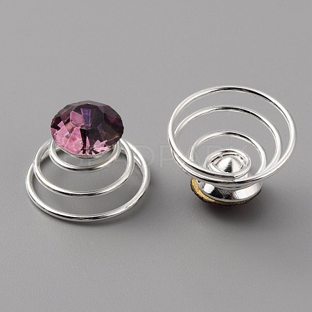 Fashion Iron Spirl Coils Hair Clip OHAR-WH0021-15A-1