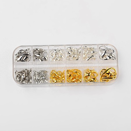 Zinc Alloy Lobster Claw Clasps PALLOY-X0024-B-1