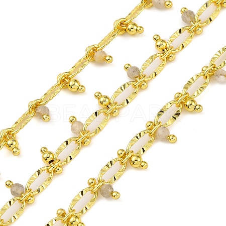 Handmade Faceted Natural Labradorite Beaded Chains CHC-L050-01G-03-1