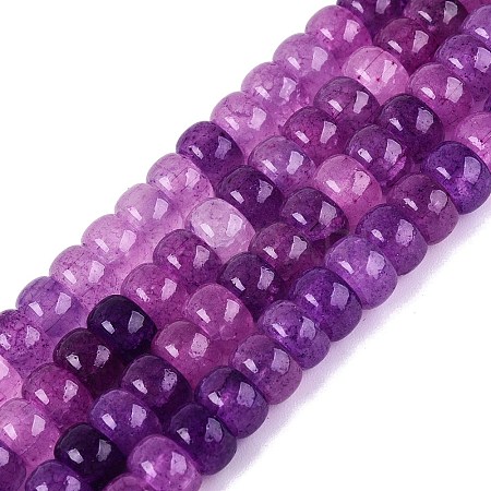 Ombre Effect Dyed Glass Beads Strands X-GLAA-Q106-05A-A13-1