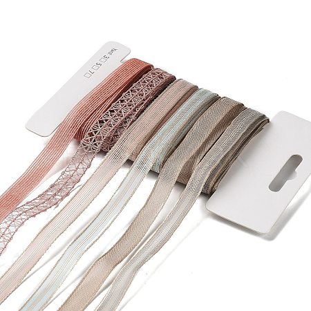 18 Yards 6 Styles Polyester Ribbon SRIB-C001-C02-1