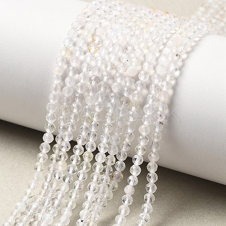 Natural Quartz Crystal Beads Strands G-B145-A02-3mm-1