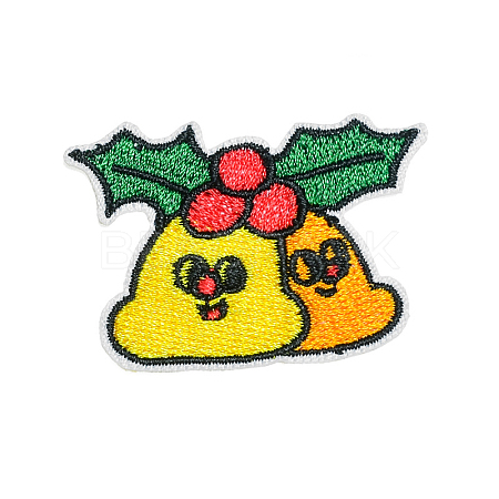 Christmas Theme Computerized Embroidery Cloth Self Adhesive Patches XMAS-PW0001-095P-1