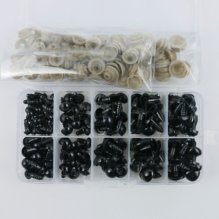 Craft Plastic Doll Eyes & Noses X1-DOLL-PW0001-446A-1