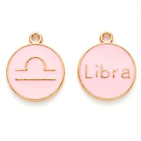 Alloy Enamel Pendants X-ENAM-S124-01A-09K-1