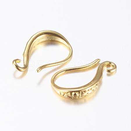 Brass Earring Hooks KK-K197-62G-1