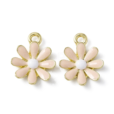 Electroplated Alloy Enamel Pendants ENAM-WH0056-03-1