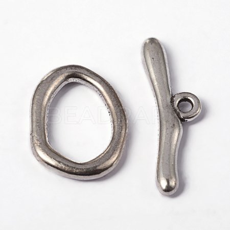Alloy Toggle Clasps X-PALLOY-G014-AS-1