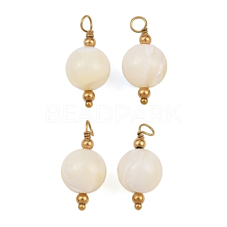 Natural Freshwater Shell Pendants SH-CBA5EEC-10G-1