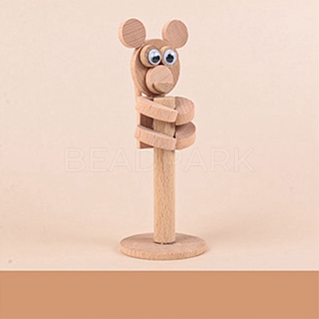 DIY Woodwork 3D Monkey Animal Wood Chip Tree Branch Material Pack DIY-C024-06-1