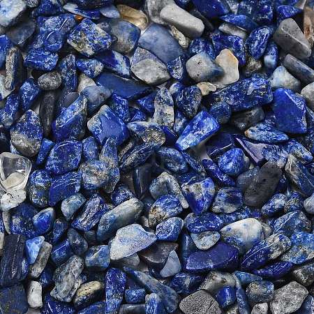 Natural Lapis Lazuli Chip Beads G-L453-05-1