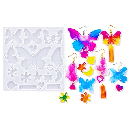 DIY Silhouette Silicone Pendant Molds SIMO-H016-02C-1