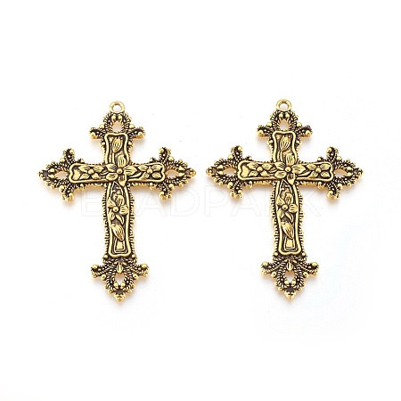 Tibetan Style Alloy Big Pendants LS-TIBEP-A20541-AG-FF-1