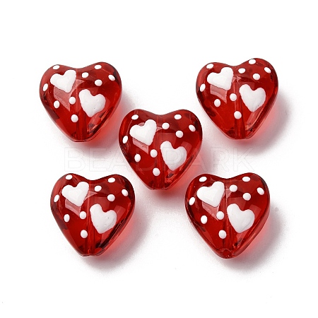 Glass Enamel Beads GLAA-Q125-01A-1