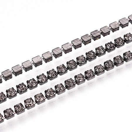 Iron Rhinestone Cup Chains CH-T006-02A-02-1