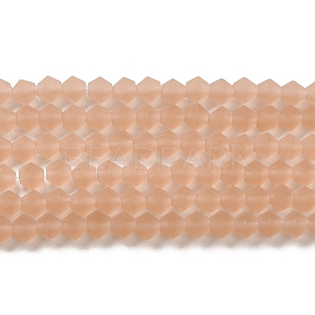 Imitate Austrian Crystal Frosted Glass Beads Strands LS-EGLA-A039-T6mm-MD12-1