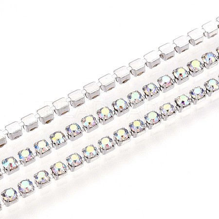 Iron Rhinestone Cup Chains CH-T006-02A-05-1
