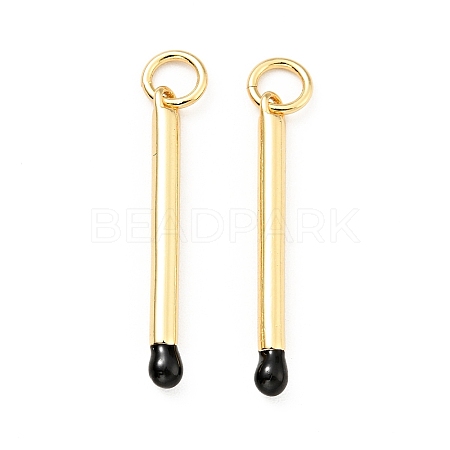 Brass Enamel Pendants KK-G416-36G-02-1