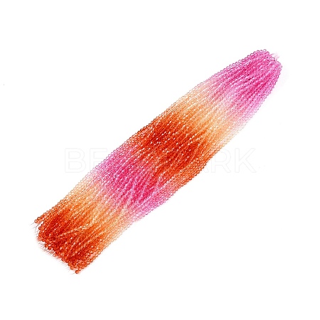 Baking Painted Glass Bead Strands DGLA-A039-T6mm-A04-1