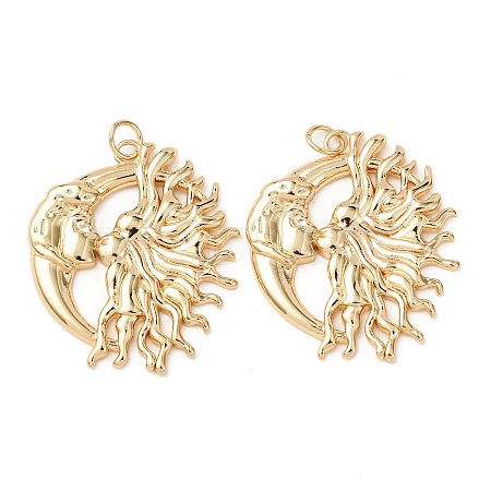Brass Pendants KK-D019-18G-1