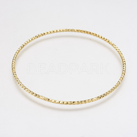 Brass Buddhist Bangles BJEW-F299-05G-1