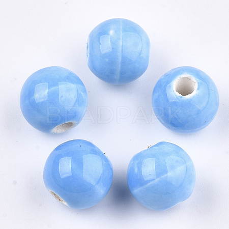 Handmade Porcelain Beads PORC-S499-01B-06-1