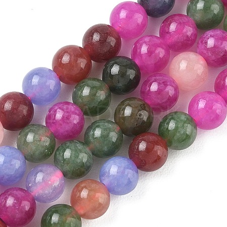 Dyed Natural Malaysia Jade Beads Strands G-G021-02A-29-1
