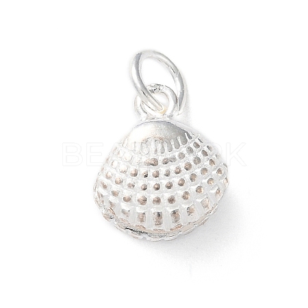 925 Sterling Silver Sea Animal Shell Shape Charms STER-E071-02S-03-1