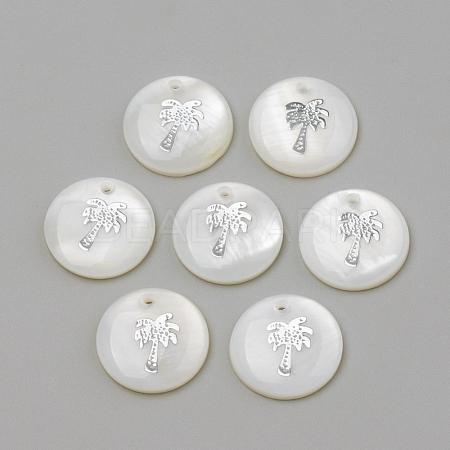Freshwater Shell Pendants SHEL-Q010-008P-1