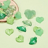 60Pcs 6 Style Transparent & Frosted & Opaque Acrylic Pendants FACR-YW0001-01-6