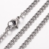 Non-Tarnish 304 Stainless Steel Necklace LS-MAK-K004-12P-2