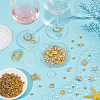 Ocean Theme DIY Wine Glass Charms Making Kits DIY-BM0001-15-4