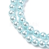 Electroplated Shell Pearl Beads Strands BSHE-G041-4mm-03-3
