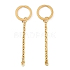 Ion Plating(IP) 304 Stainless Steel Split Key Ring Clasps LS-STAS-L226-009A-G-1