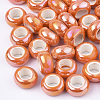 Electroplate Porcelain Beads PORC-T003-01-07-1