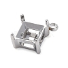 304 Stainless Steel Rhinestone Claw Settings STAS-U042-03B-P-2