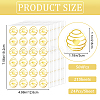 Honeycomb Gold Foil Self-adhesive Stickers DIY-WH20001-13A-2