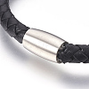 Couple Braided Leather Cord Bracelets Sets BJEW-JB03916-4