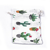 Polycotton(Polyester Cotton) Packing Pouches Drawstring Bags X-ABAG-T007-02L-2