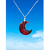 Gothic Crescent Moon Pendant Alloy Chain Necklaces FS-WG24E4D-01-1