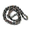 Transparent Electroplate Glass Beads Strands GLAA-K064-03B-HP01-2