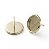 Brass Stud Earring Settings KK-L205-13G-C-1