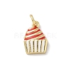 Brass Enamel Pendants KK-B155-05G-03-1