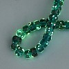 Luminous Handmade Gold Foil Glass Beads Strands FOIL-N029-02A-05-2