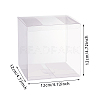 Transparent Plastic PET Box Gift Packaging CON-WH0052-12x12cm-2