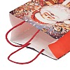 Christmas Paper Santa Claus Printed Tote Bags ABAG-P015-04A-4