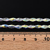 Transparent Electroplate Glass Beads Strands GLAA-K064-05A-01B-4