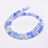 Natural Striped Agate/Banded Agate Bead Strands G-G962-8mm-13-2